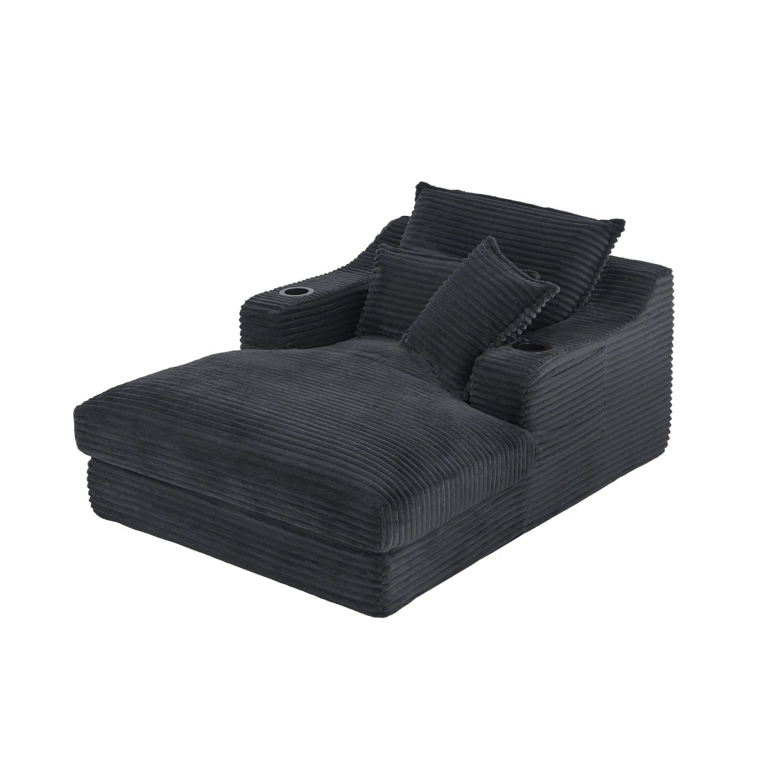 Dark Gray 47.24 inch modern comfortable cushioned compression sofa #6068