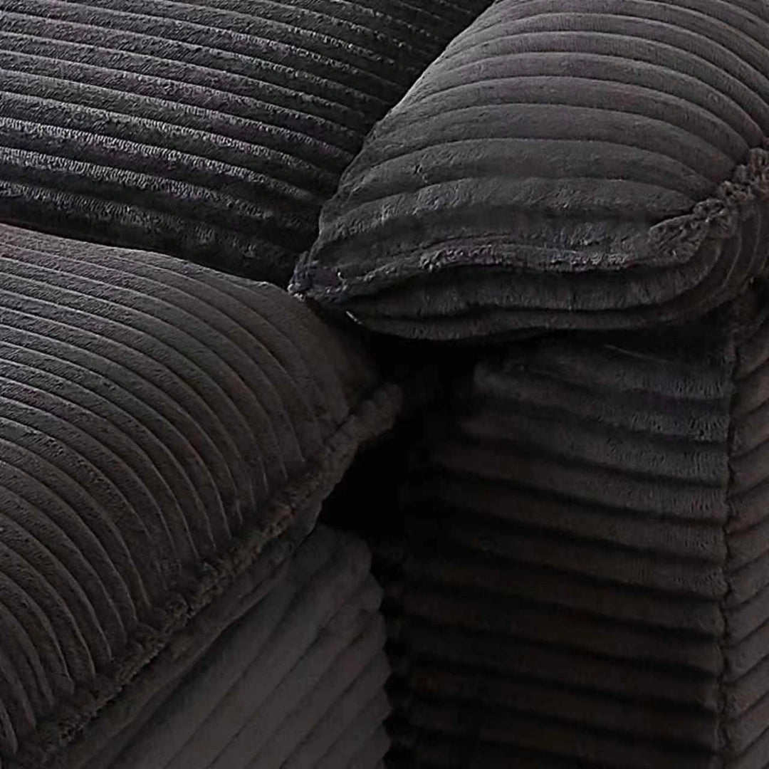 Dark Gray 6 Seat Modern corduroy cloud sofa #6108