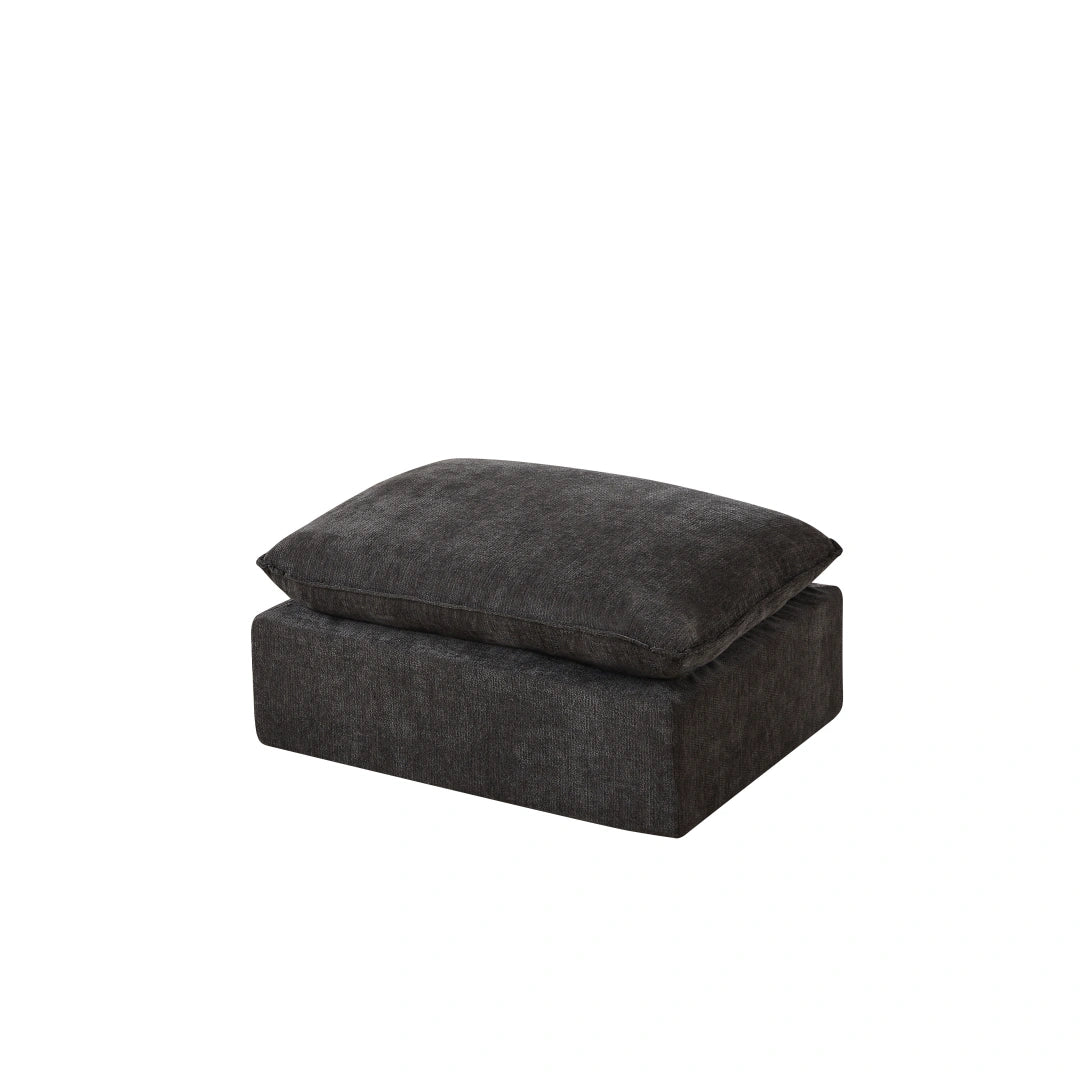 Dark Gray Ottoman Modern Chenille cloud sofa #6120