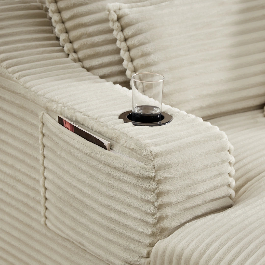 Camel 47.24 inch modern comfortable cushioned compression sofa #6068