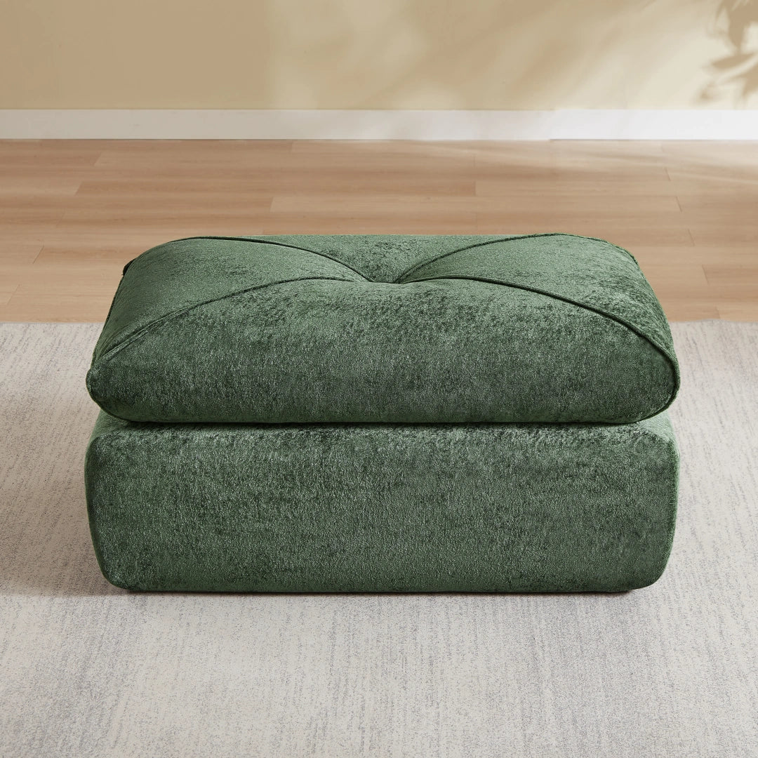 Green Ottoman Modern minimalist chenille combination sofa #6159