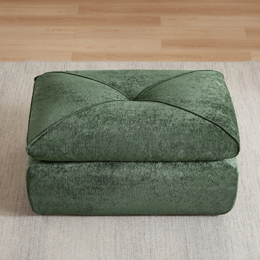 Green Ottoman Modern minimalist chenille combination sofa #6159