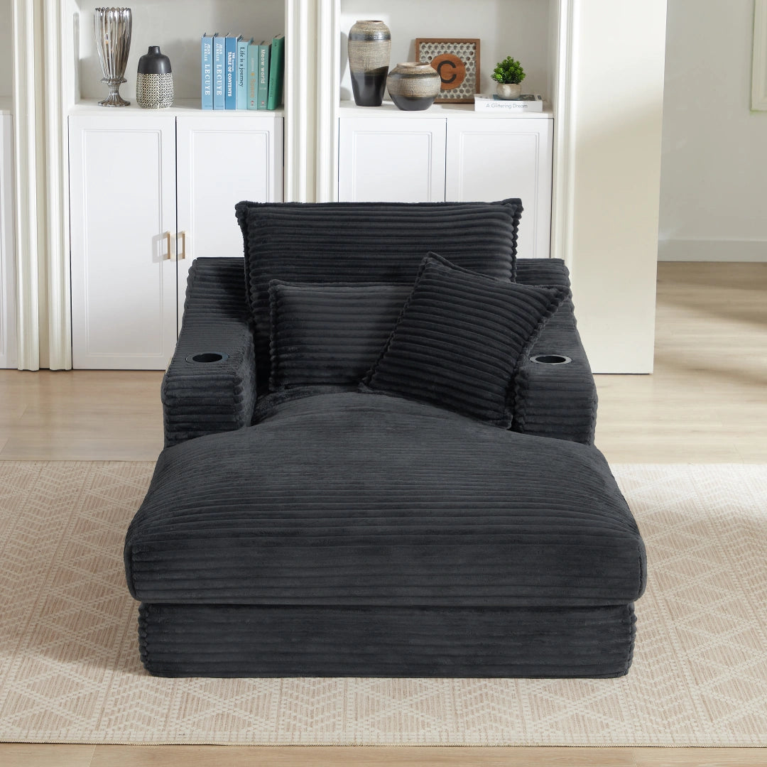 Dark Gray 47.24 inch modern comfortable cushioned compression sofa #6068